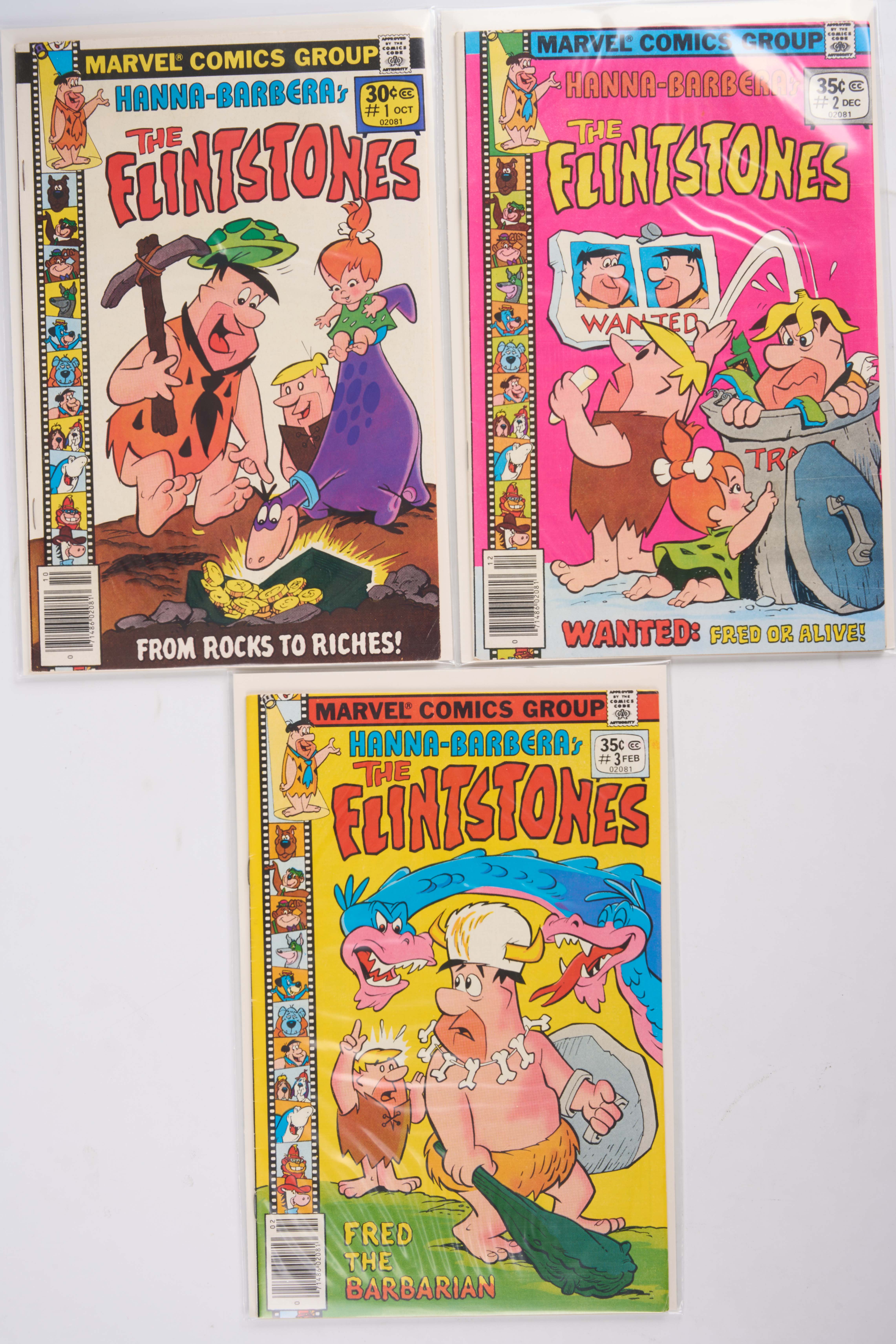 The Flintstones #1-#7 and #9 (Marvel Comics, 1977-79) Bundle of 8 1st Marvel Appearance of The Flintstones