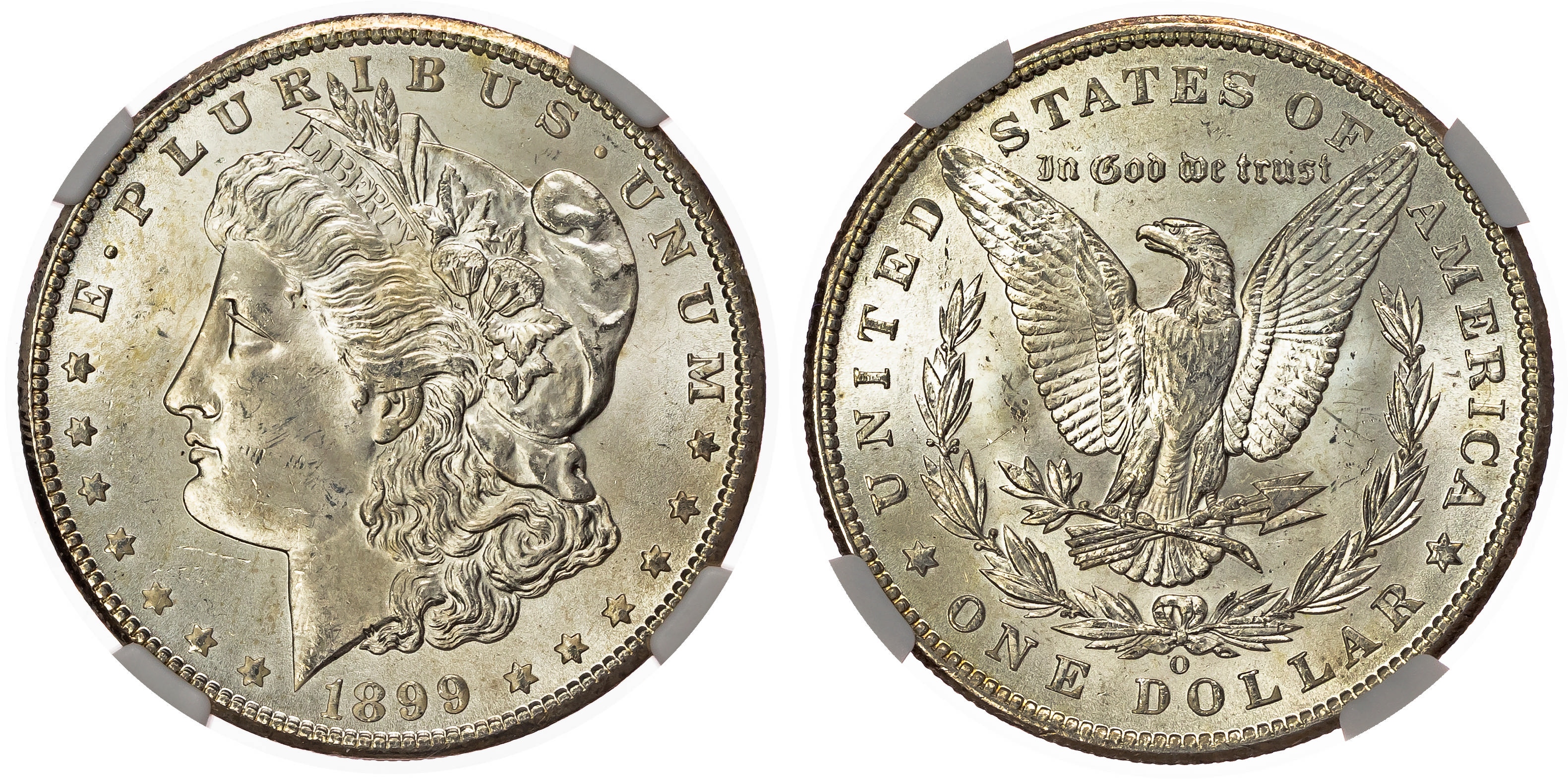 USA, silver Morgan Dollar, 1899, New Orleans - MS 64