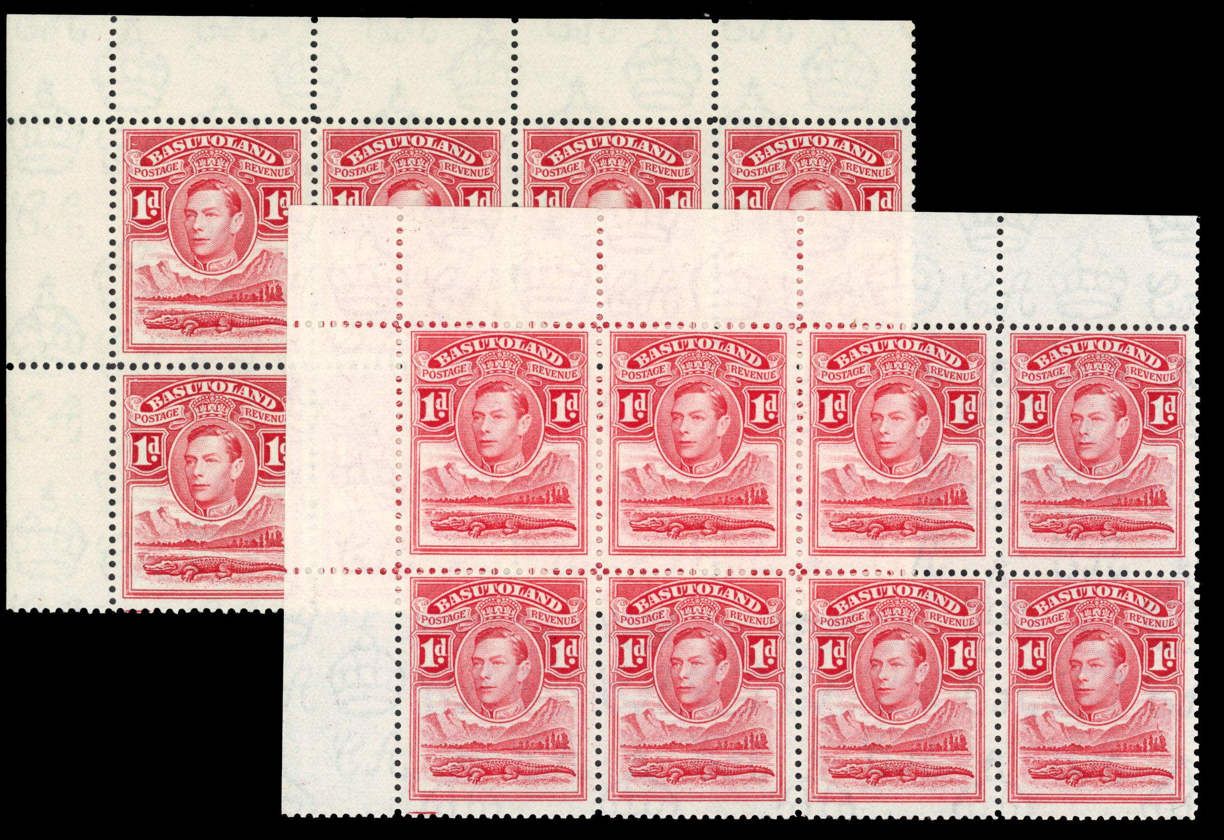 Basutoland SG 19a blocks mint