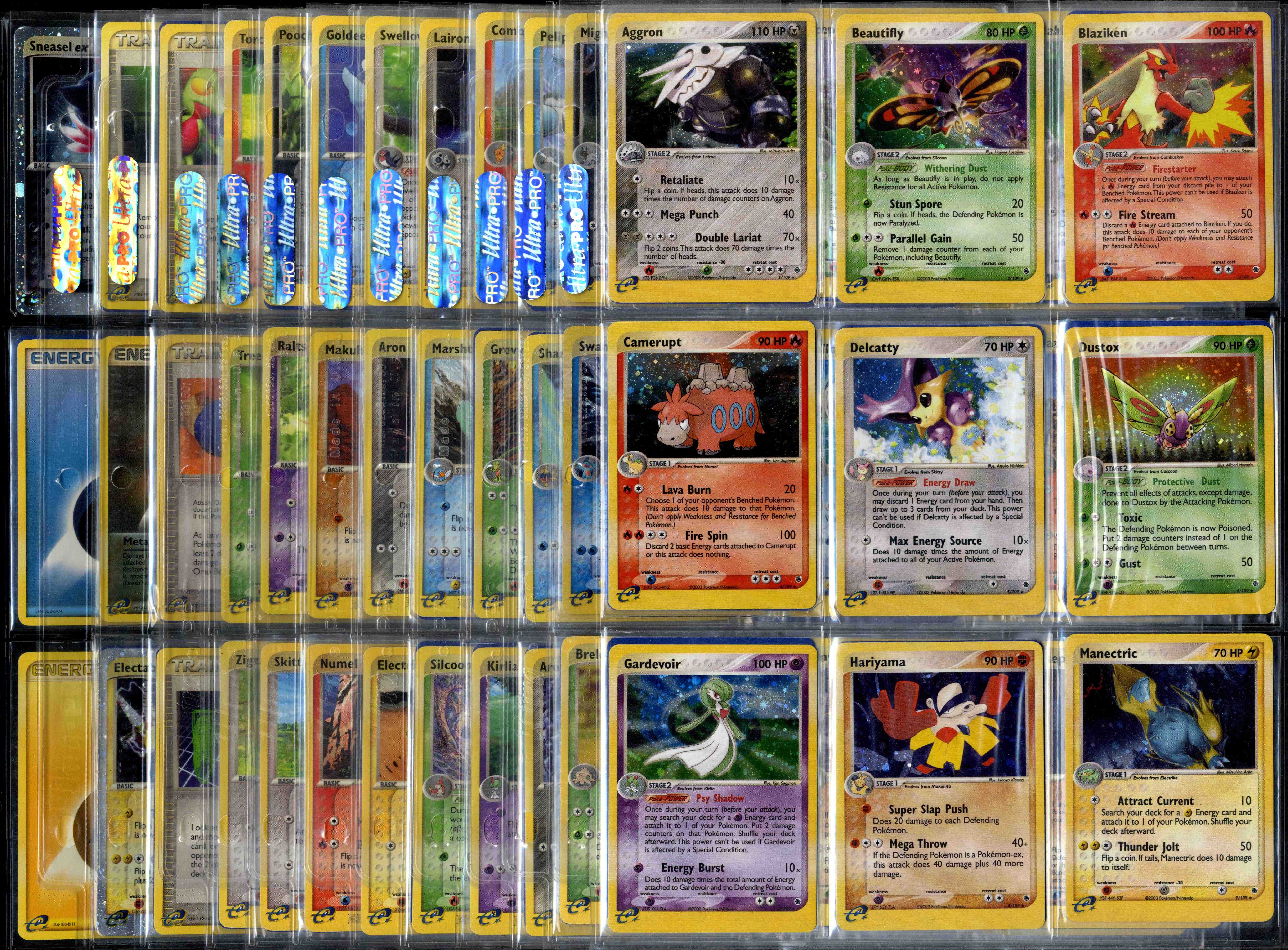 Complete EX Ruby & Sapphire Set - 109/109 & Reverse Holos