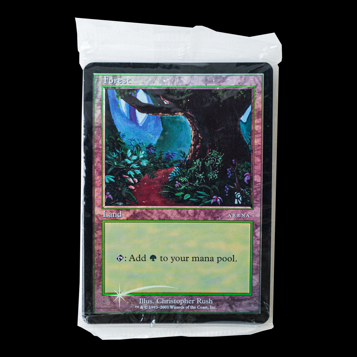 Magic the Gathering TCG - Arena Forest Foil Promo Pack - Sealed.
