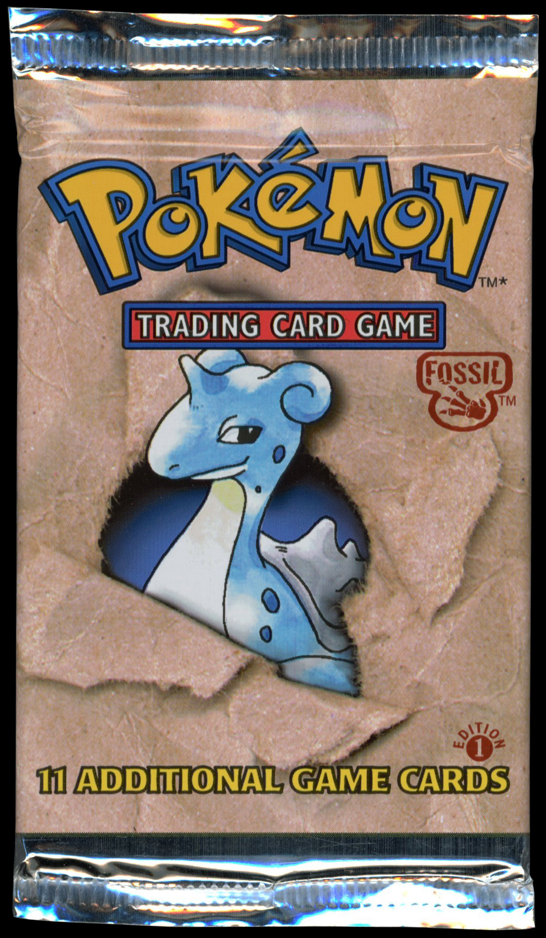 Pokémon TCG - Fossil 1st Edition Sealed Heavy Booster Pack