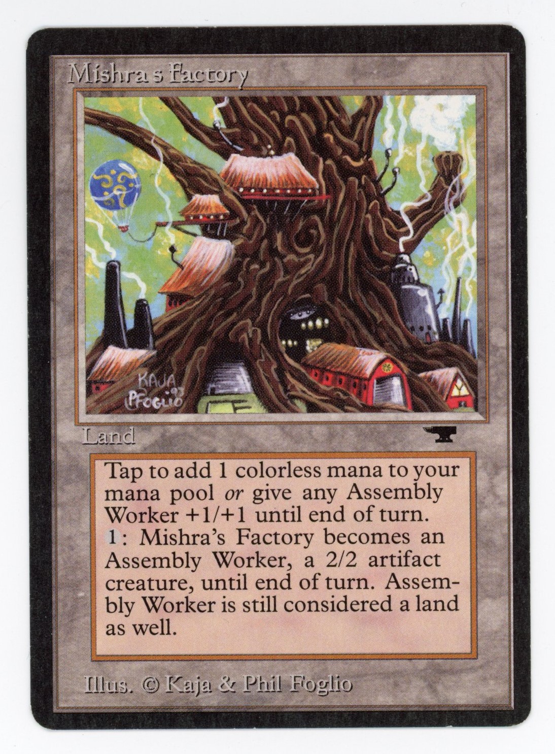 Magic The: Gathering  - Mishra's Factory  - Antiquities  - Lightly Played 