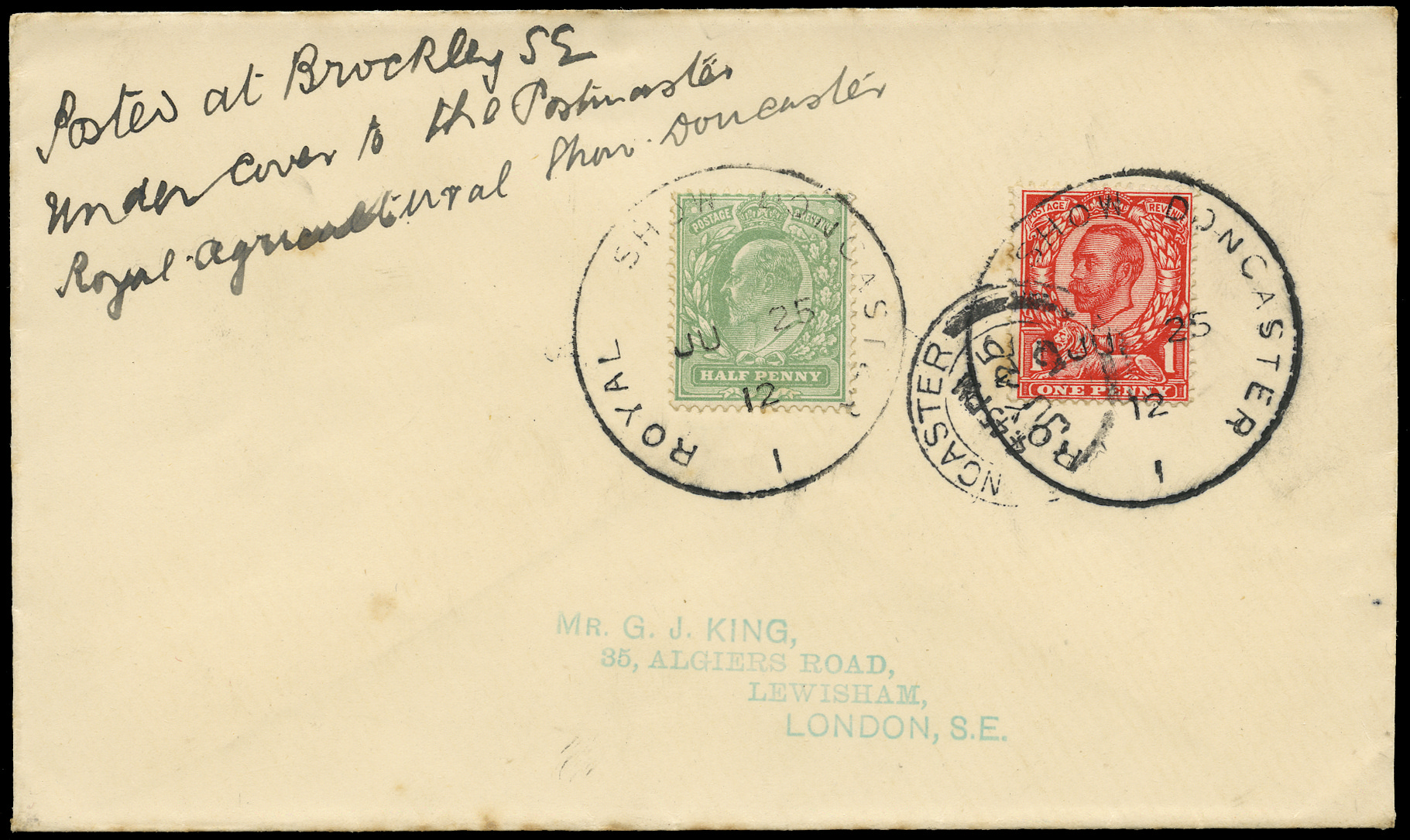 SG279,342 1912 Doncaster Royal Show cover