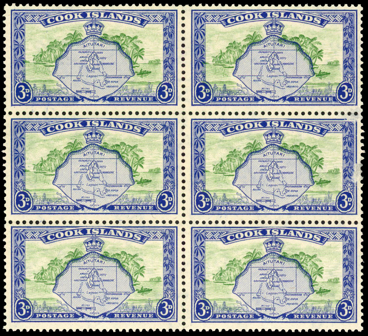 Cook Islands SG 153aw block unused