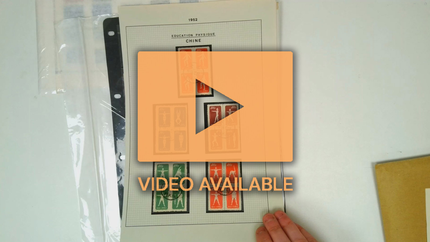 China accumulation on pages and stocksheet early to 1960s