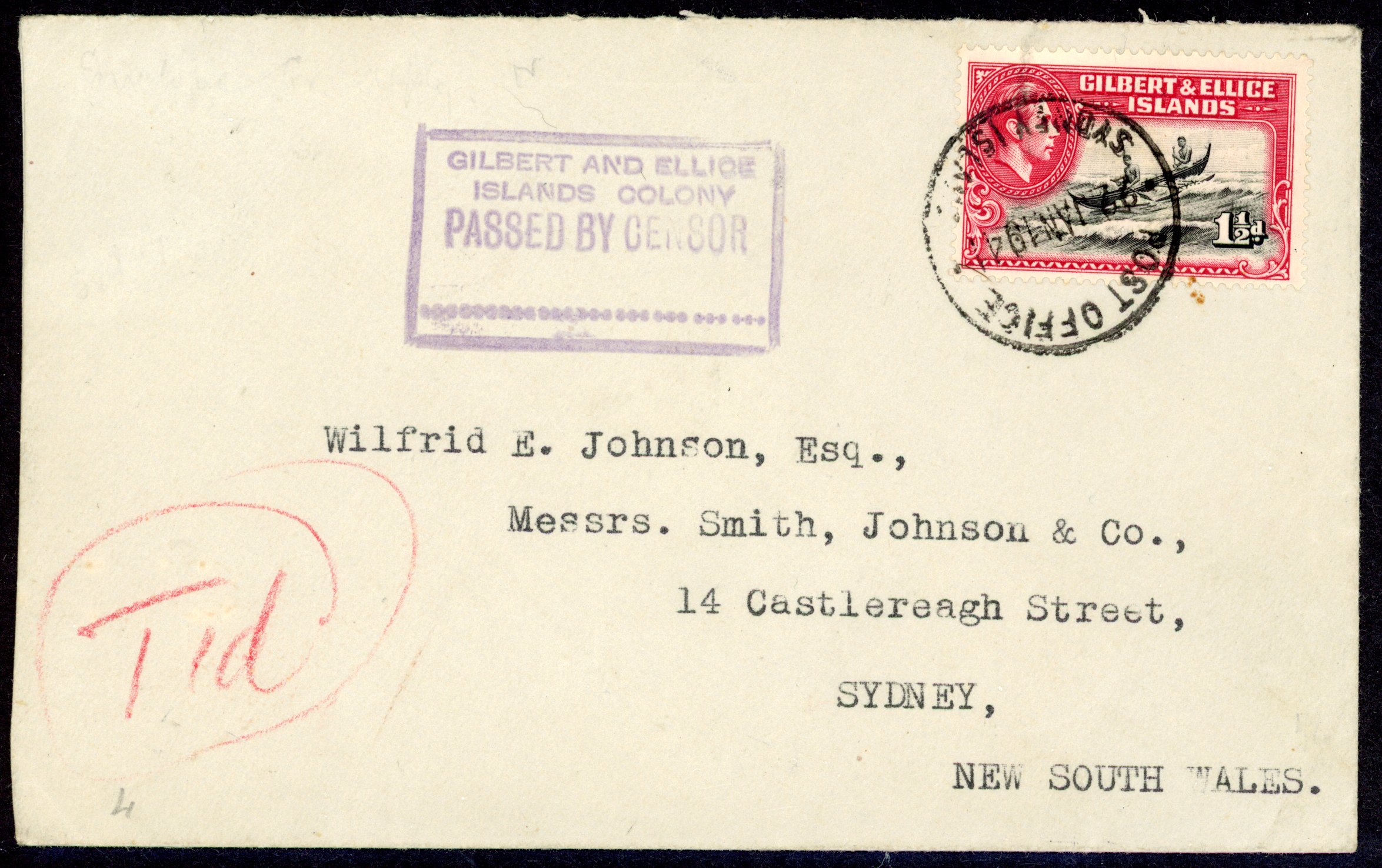 GEI Sydney Island underpaid cover - to Sydney