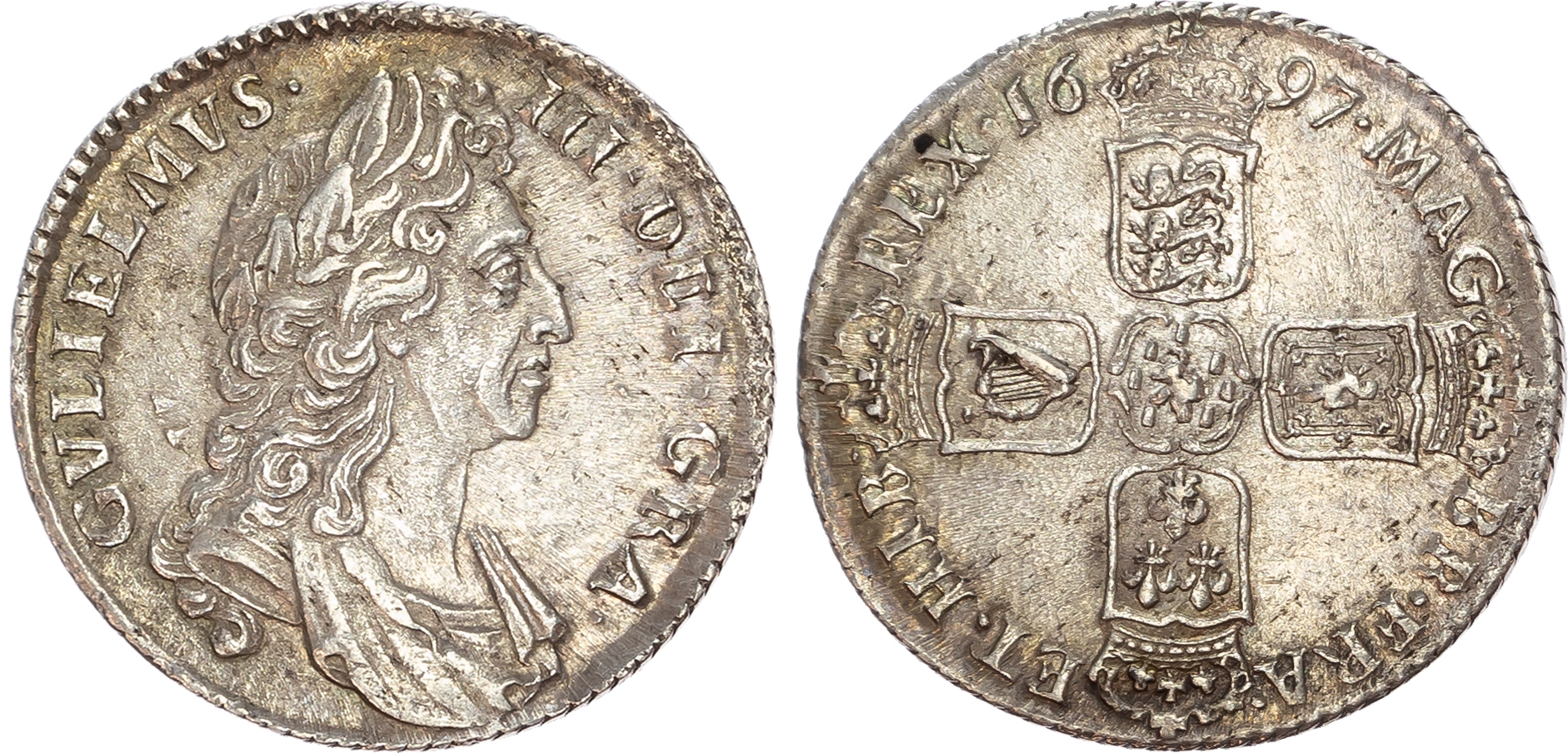 William III (1698-1702) Shilling, 1697.