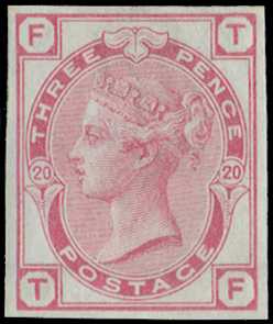 1875 3d rose Pl.20 (Wmk. Spray). Very fine...