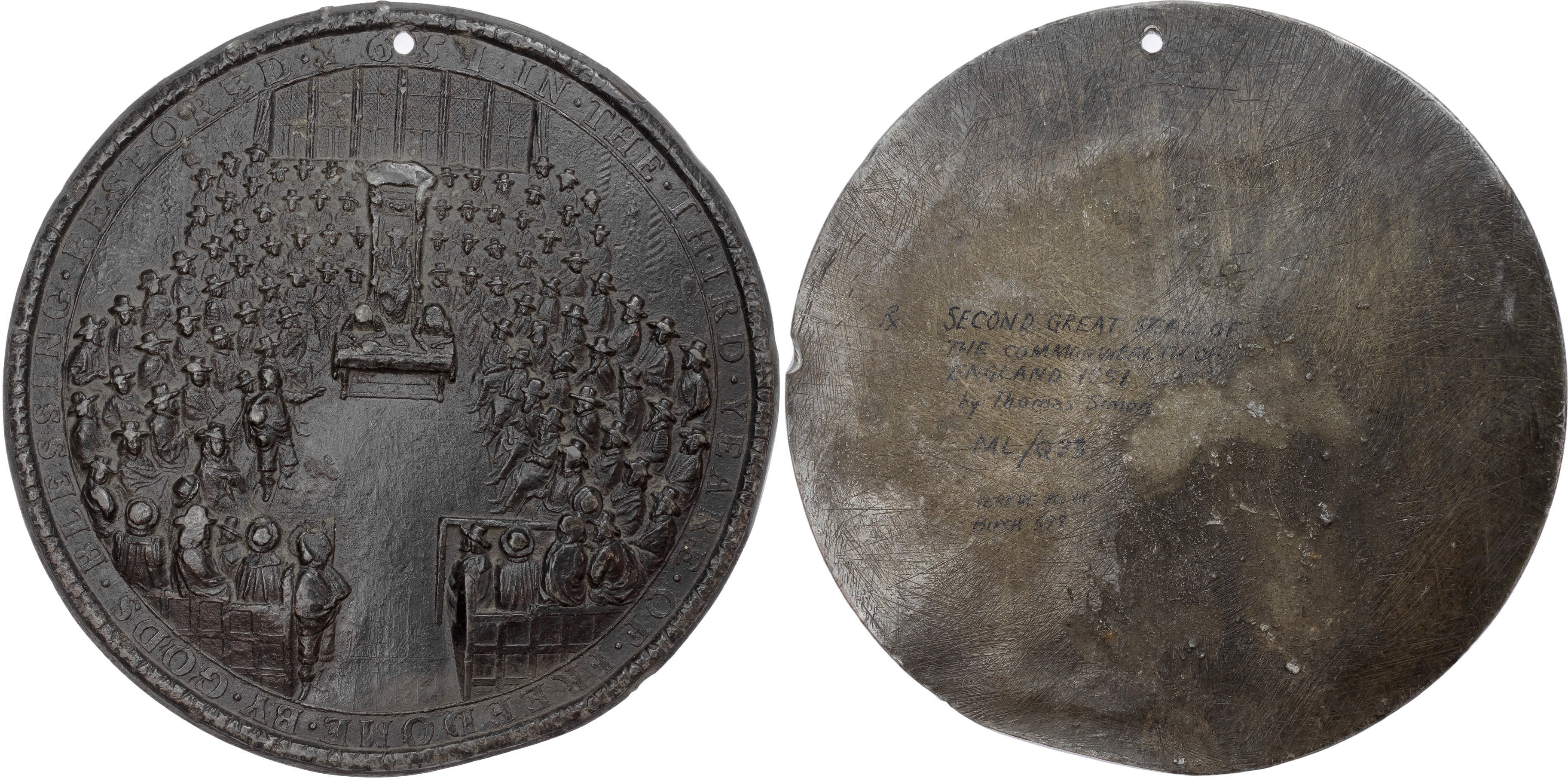 Great Britain, Stuart. Temp. Charles II PB 'Second Great Seal of the Commonwealth'. 1651. 