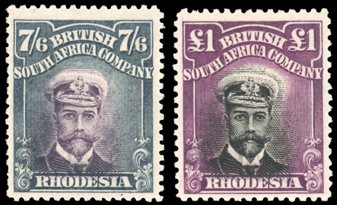 Rhodesia Admirals 'set' mint