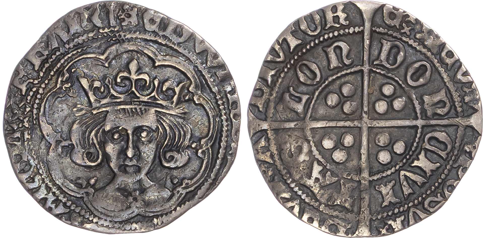 Edward IV (Second Reign, 1471-1483), AR Groat, Type XXI, Tower (London) mint, mm. cinquefoil.