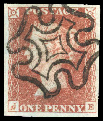 1841 1d Red-brown ‘black plate’ Pl.11 (JE). Superb used 