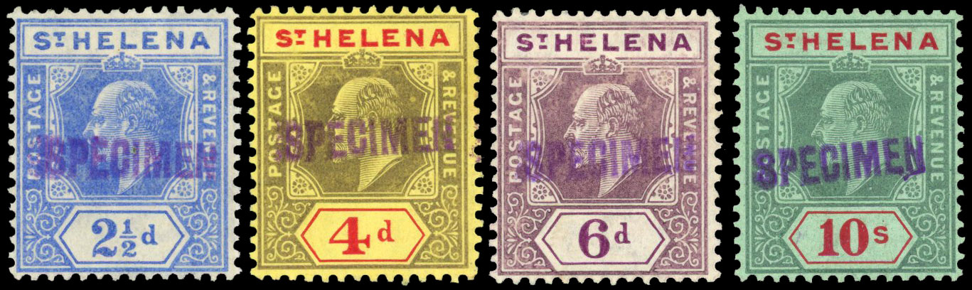 St Helena SG 64s-70s Specimens