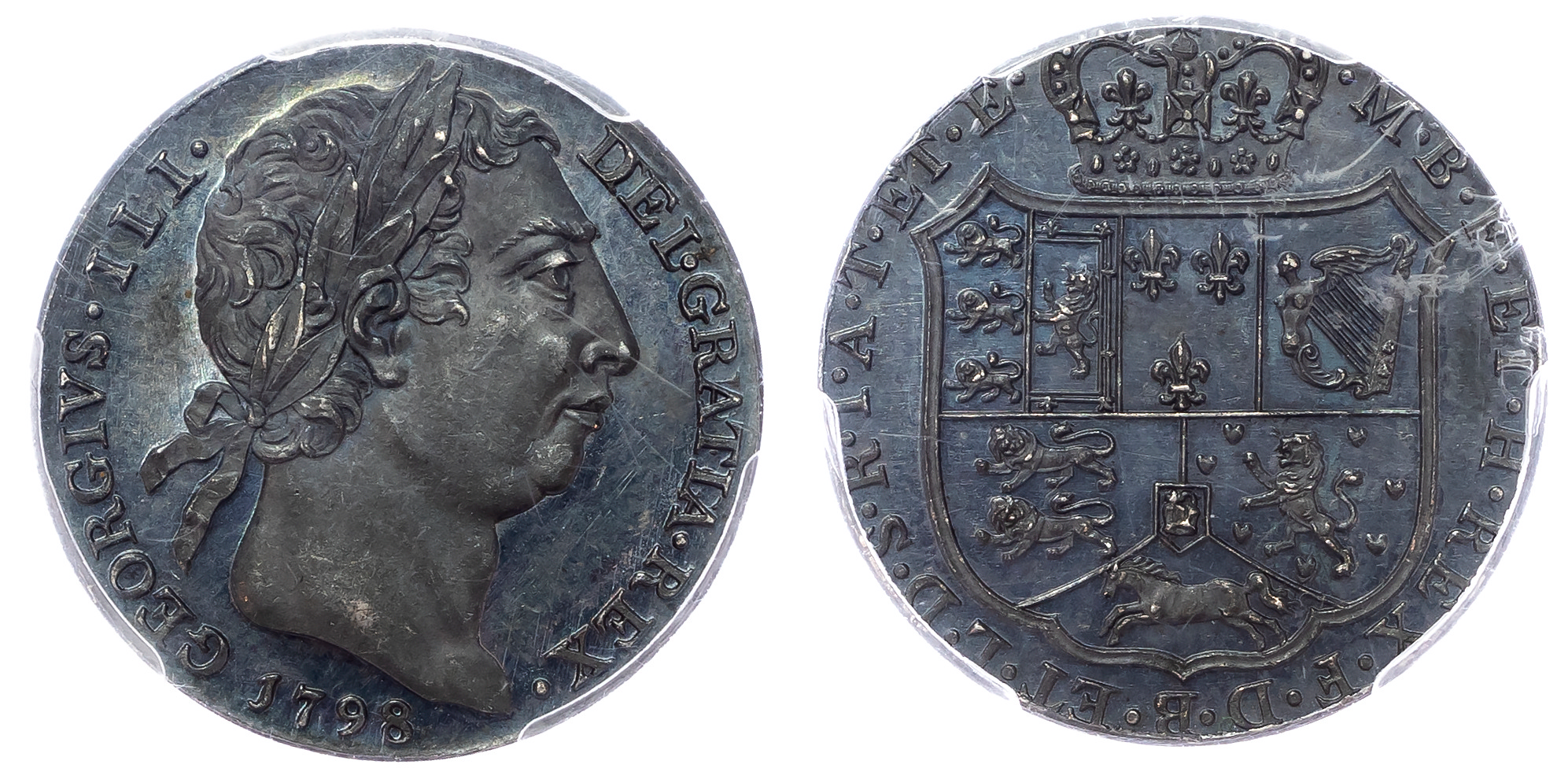 George III (1760-1820), Silver Pattern Shilling, 1798, by John Milton - PCGS PR65