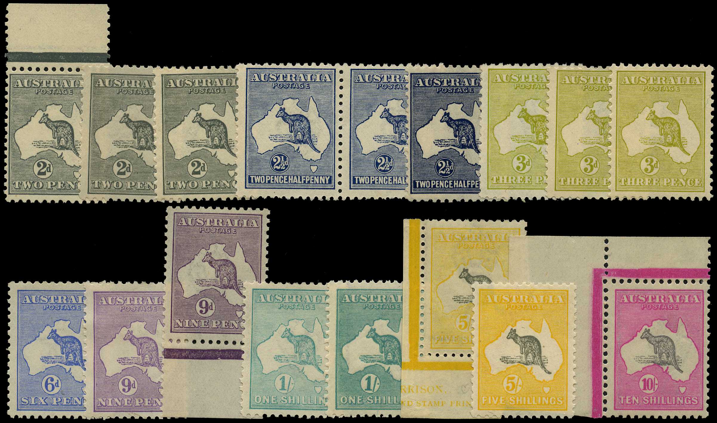 Third Watermark: 1915-27 range of values to...
