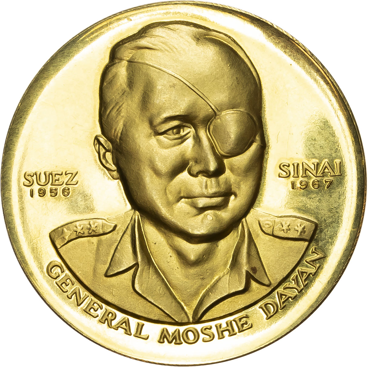 Israel. General Moshe Dayan AV War Commemorative Medal. 1967. 