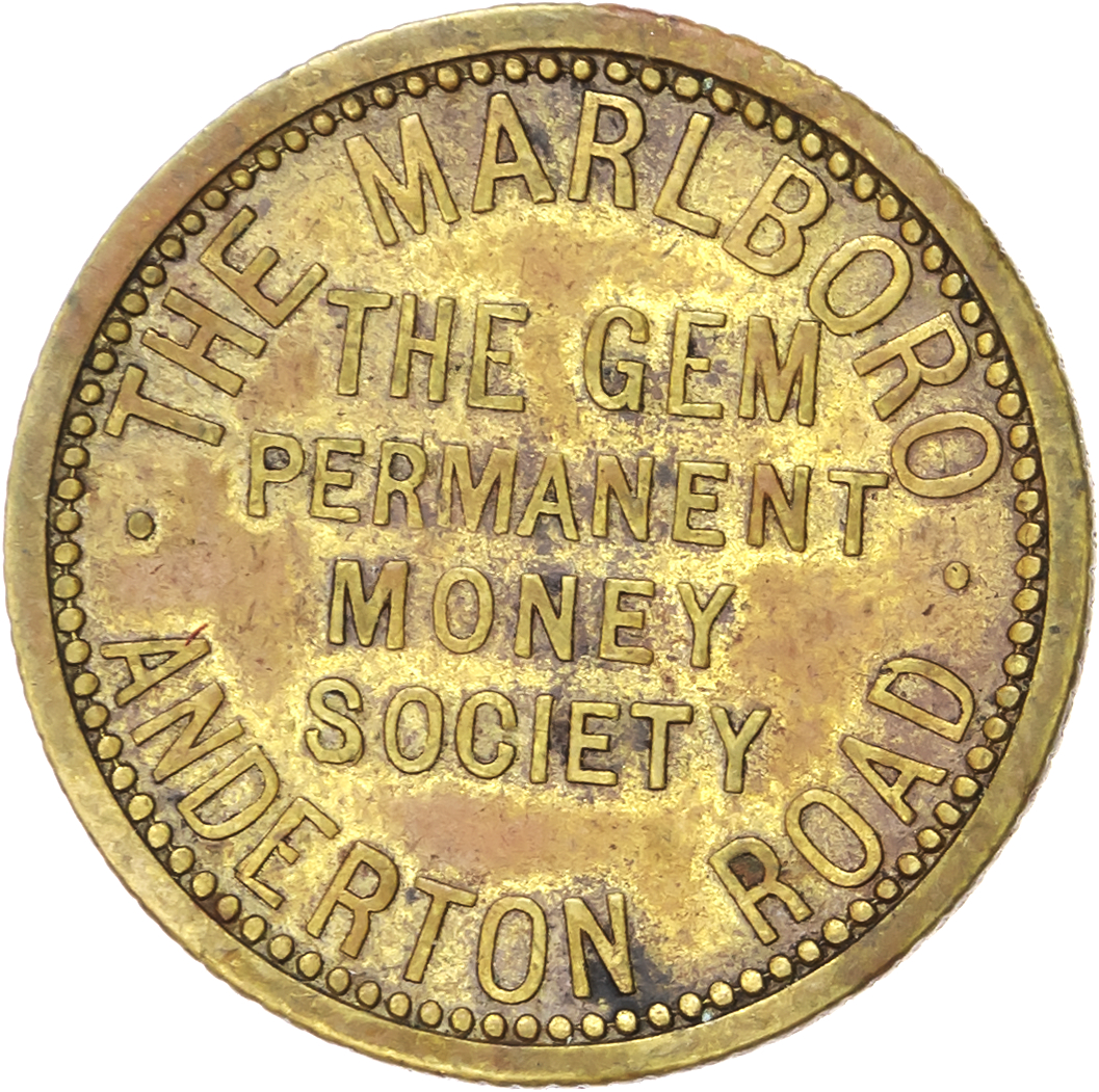 Lot of 6 coins - West Mids. Birmingham . Smallheath, Oxford Arms, 3d. 23.5mm. J H Turner cm’d RG. VF; Anderton Rd...