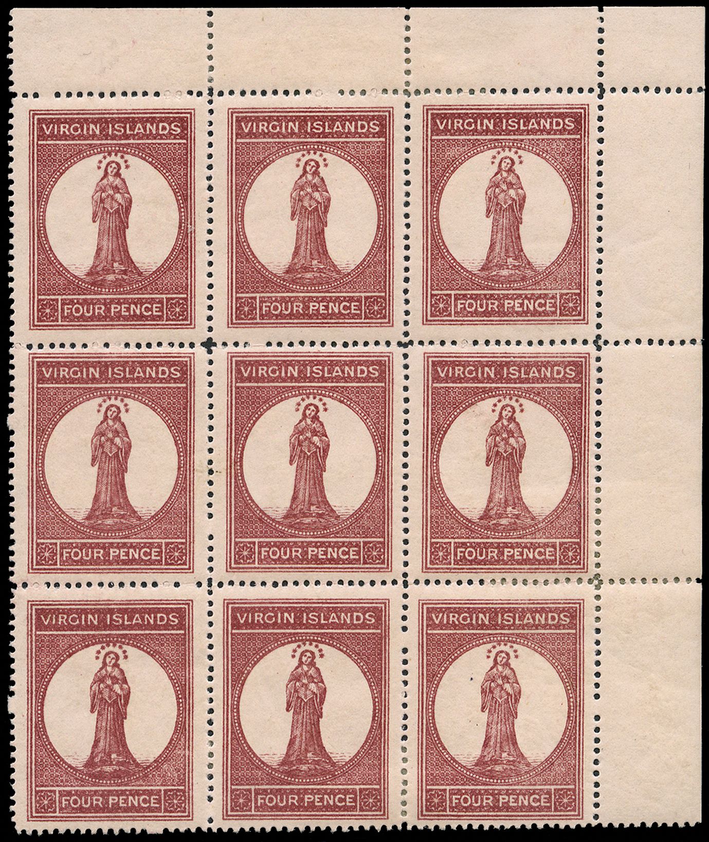 1867-70 4d lake-red on pale rose, upper...