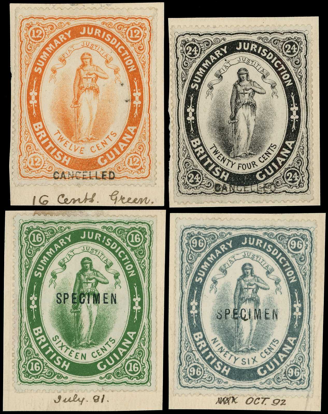 Summary Jurisdiction: 1882 12c orange and...