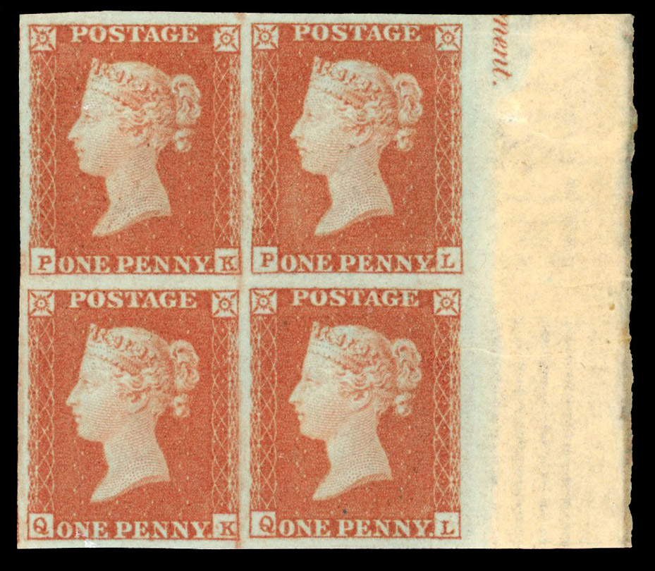 SG 8 in block of four Plate 92 