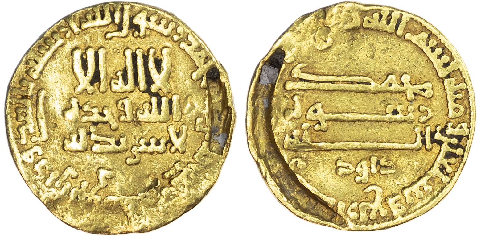 Abbasid, temp. Al‑Rashid (AH 170‑193 / 786‑809 AD), gold Dinar, AH 174 / 790/1 AD, citing Da’ud