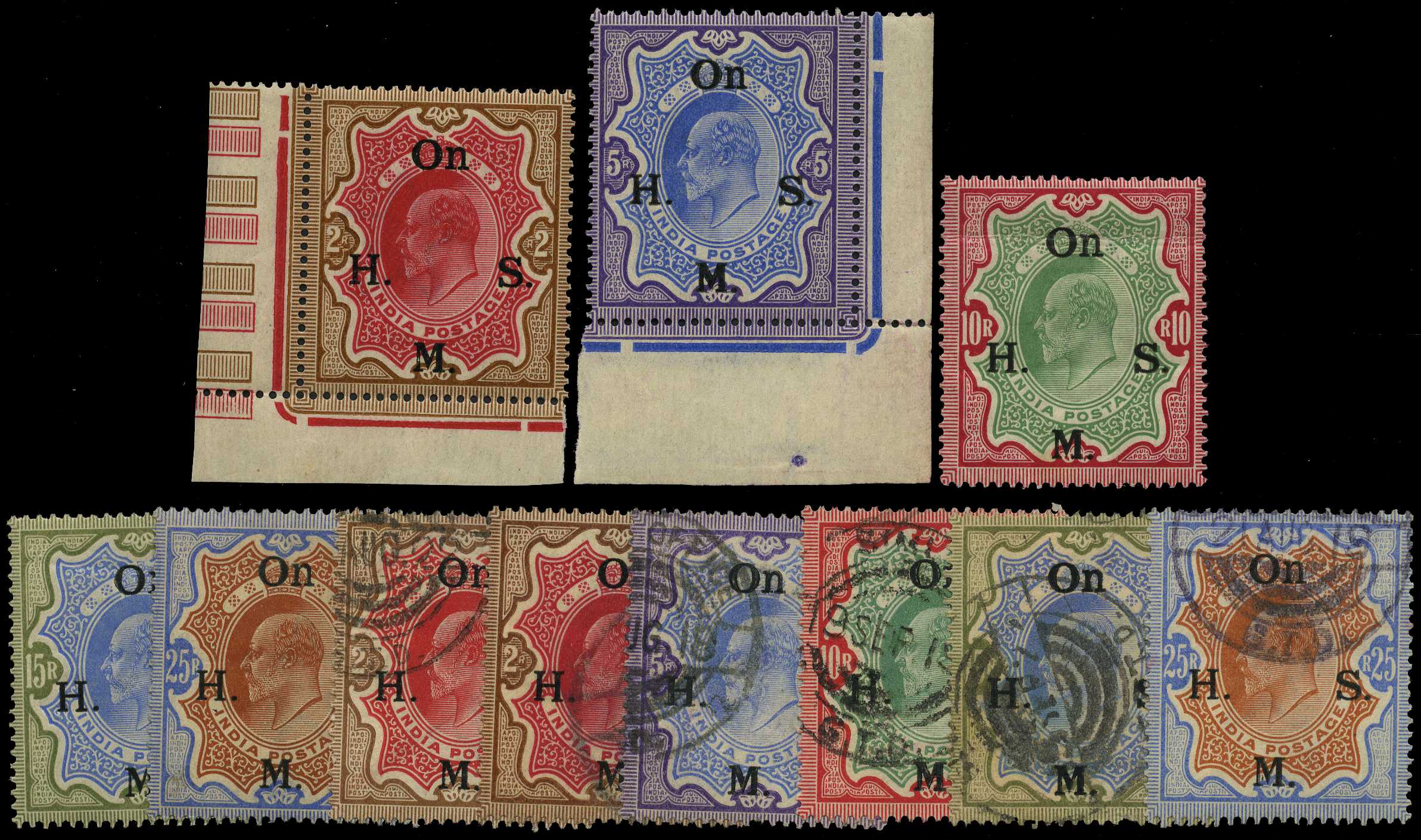 OFFICIAL: 1909 mint and used selection of...