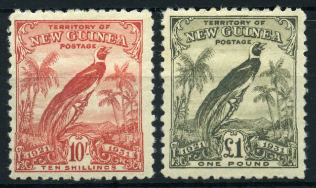 1931 10/- and £1 mint, the £1 with a little gum loss. SG 161-2, cat...