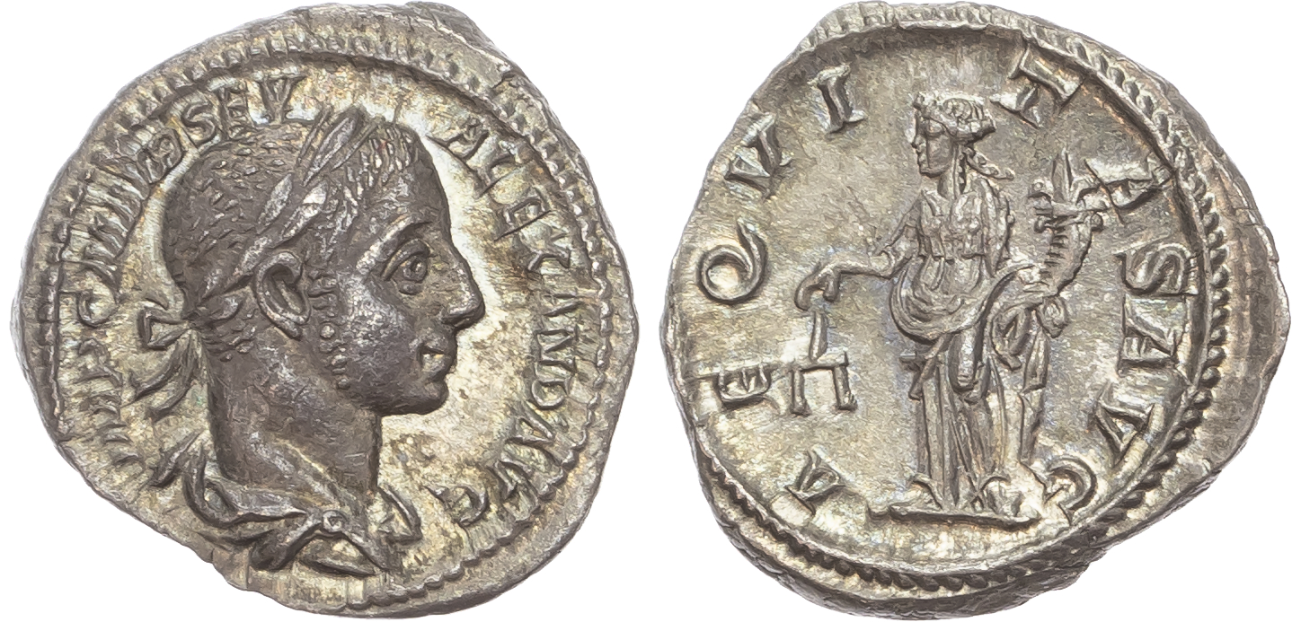 Severus Alexander (AD 222-235) AR Denarius, Rome, AD 226, 3.29g.