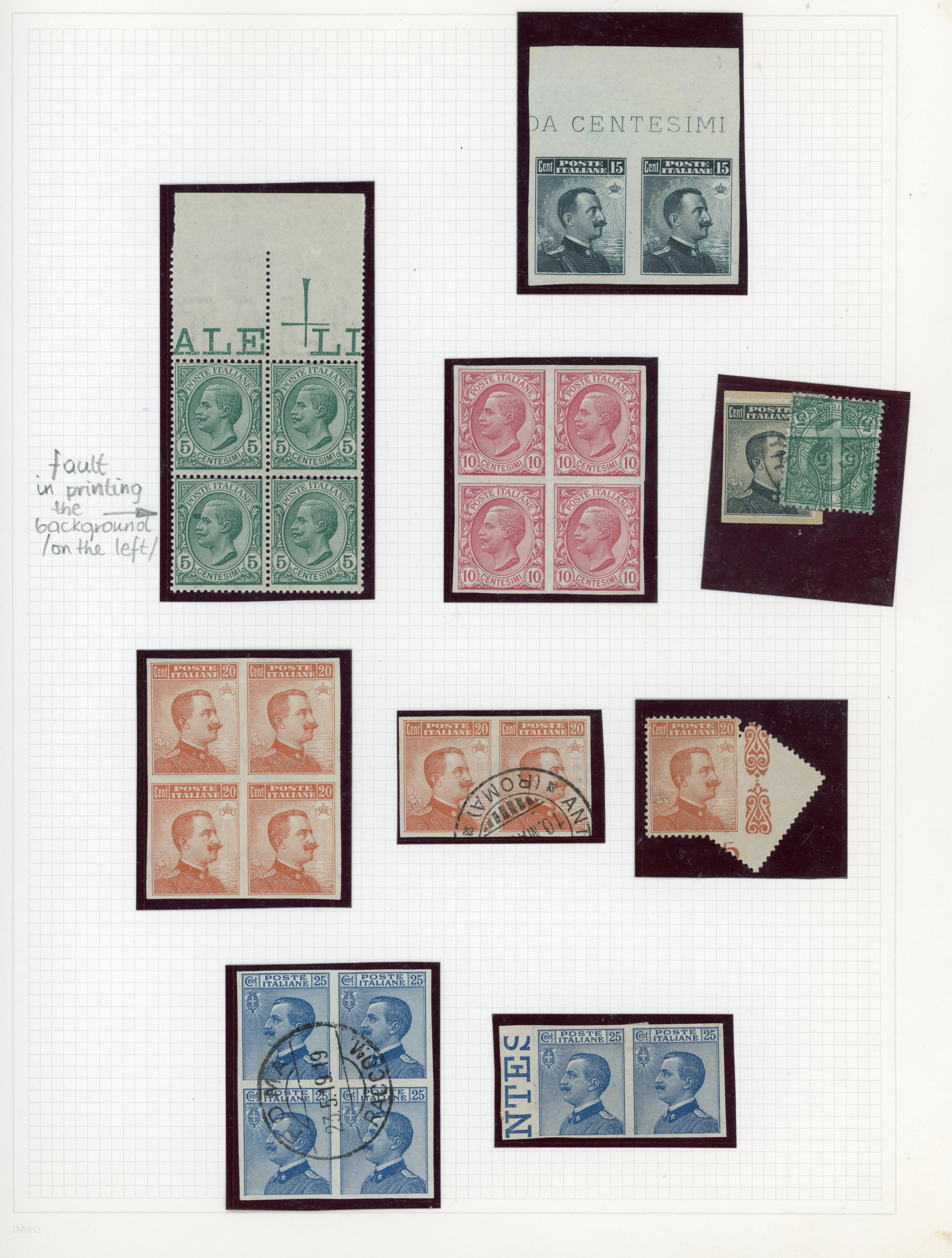 Italy 1920s group of 1900-10s varieties