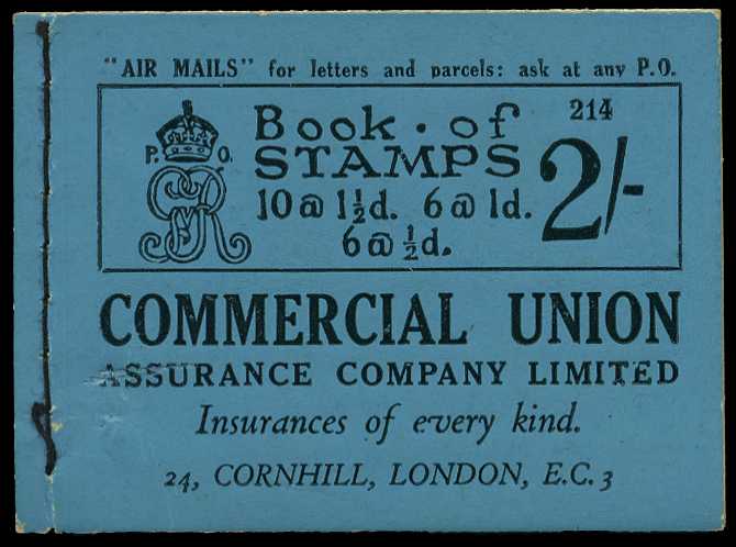 1932 (December) 2/- booklet (#214), perfs good...