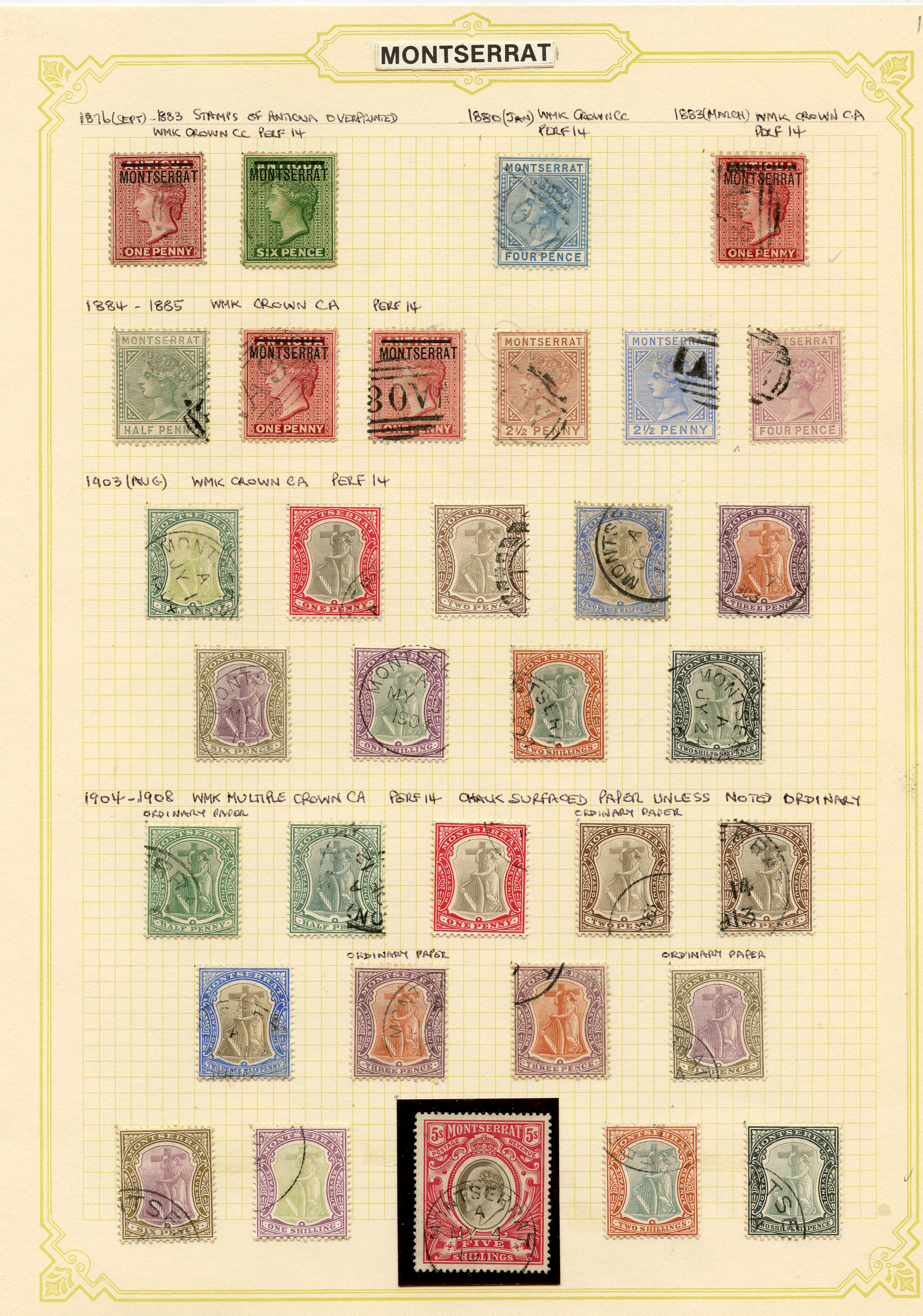 1876-1966 superior used collection (208)...
