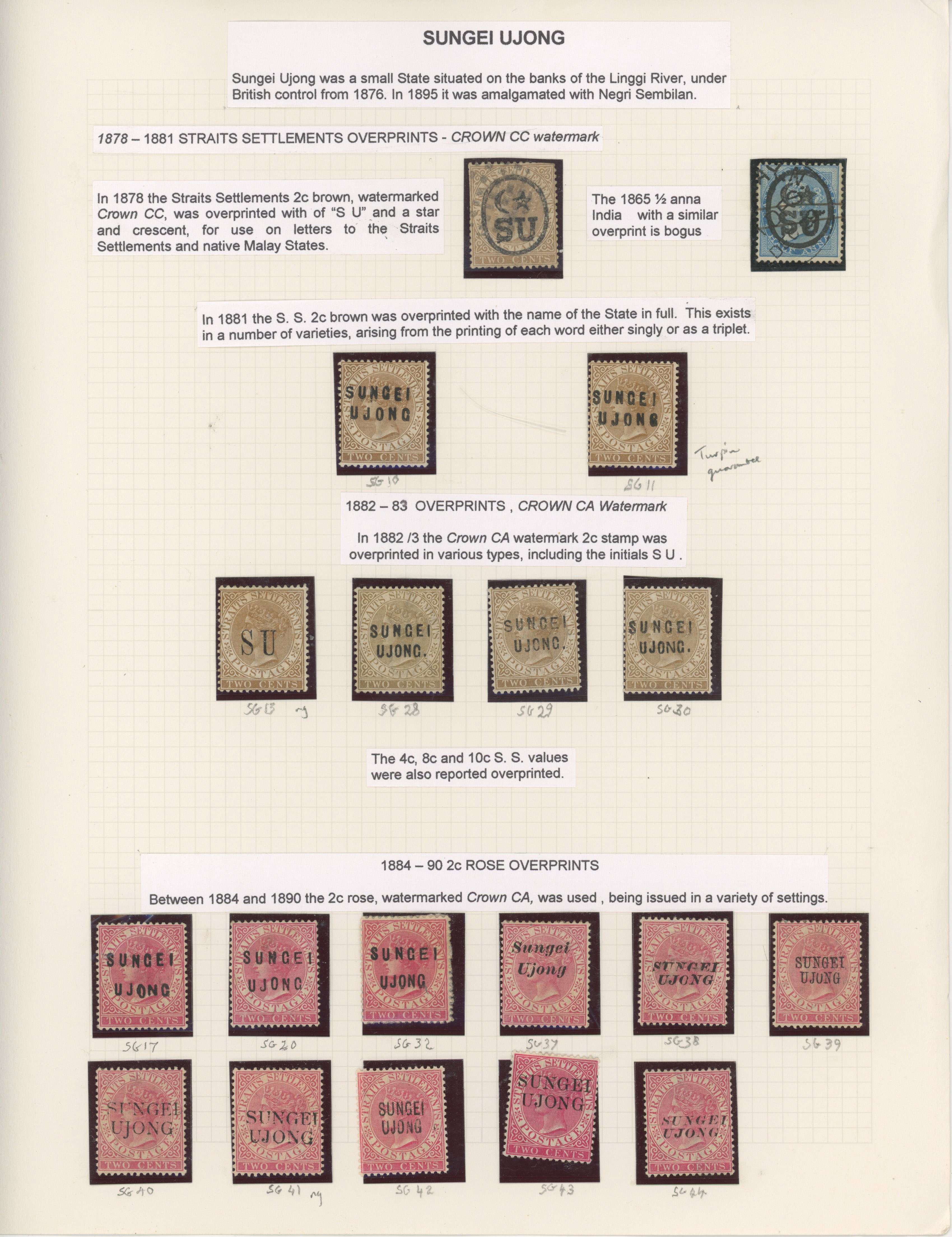 Malaya Negri Sembilan collection mint