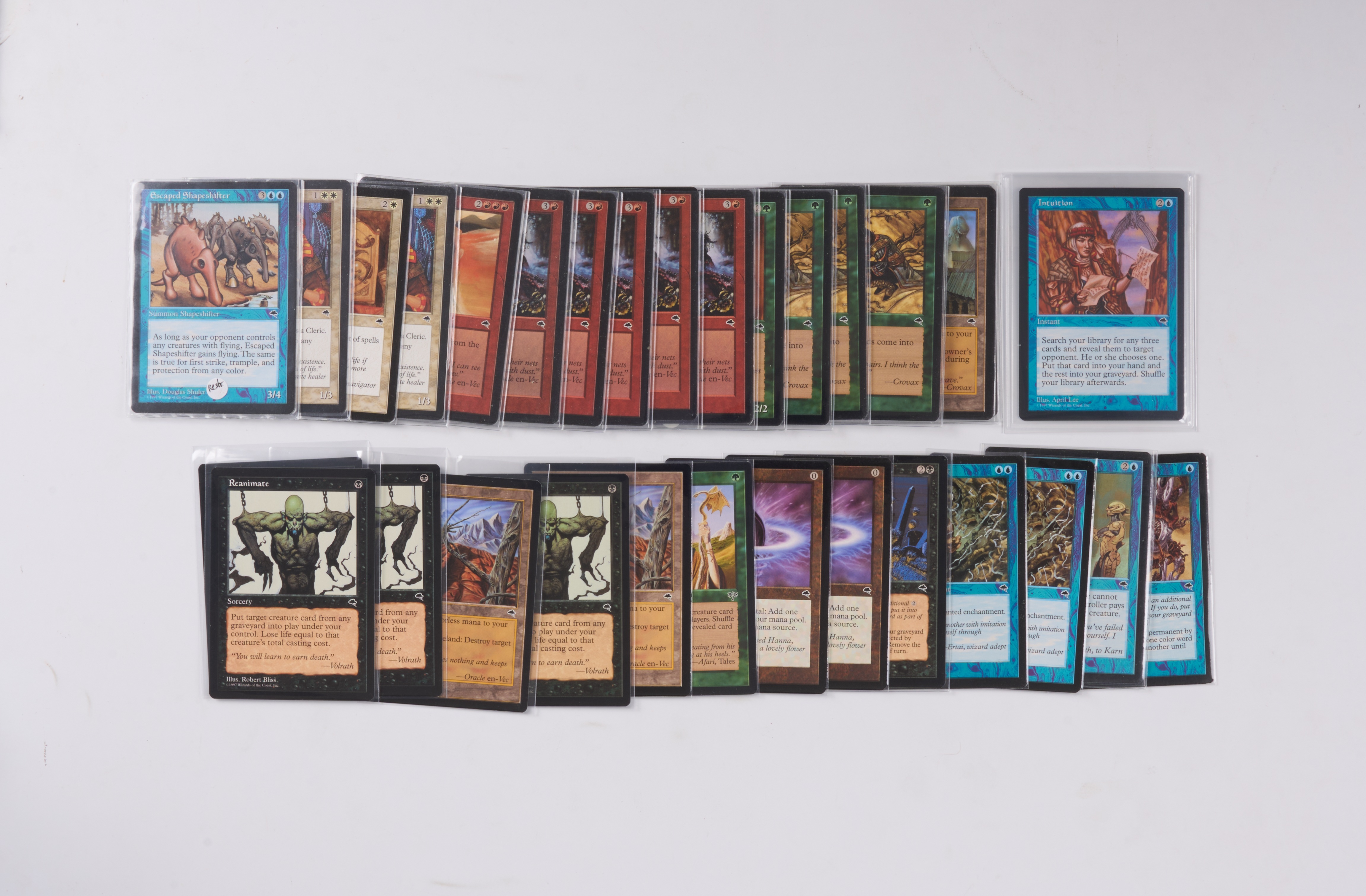 Mirage // Tempest Collection - Intuition, Worldly Tutor, Corpse Dance, Wasteland, Reanimate