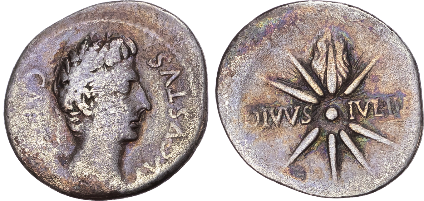 Augustus (27 BC – AD 14) AR Denarius, mint of Caesaraugusta, c. 19-18 BC, 3.29g.