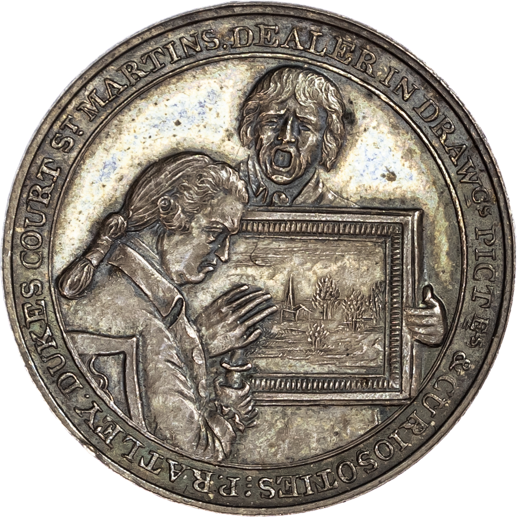 London - St. Martin’s Lane, Peter Ratley silver proof Halfpenny 1795