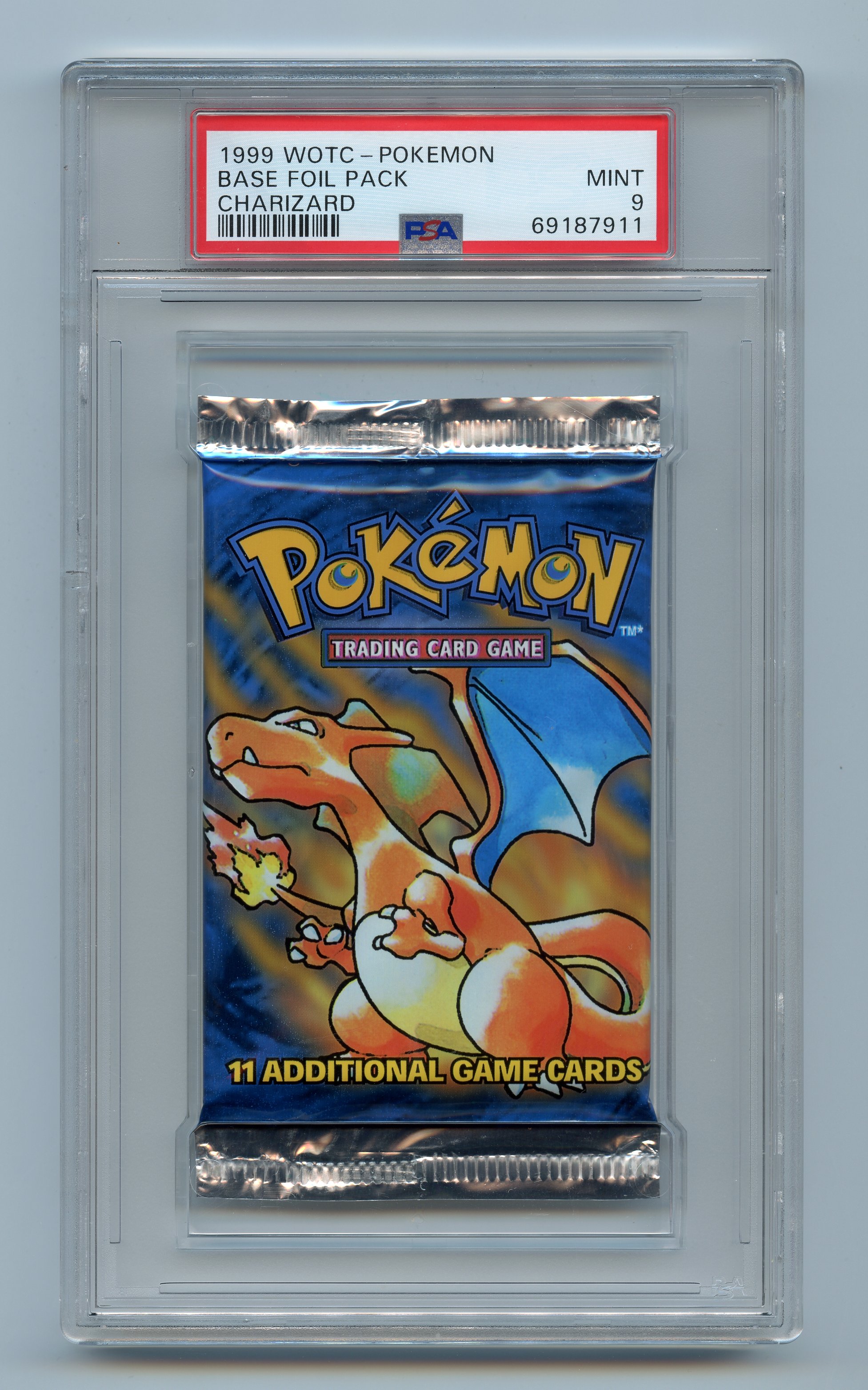 PSA 9 Base Set Booster Pack - Charizard Artwork