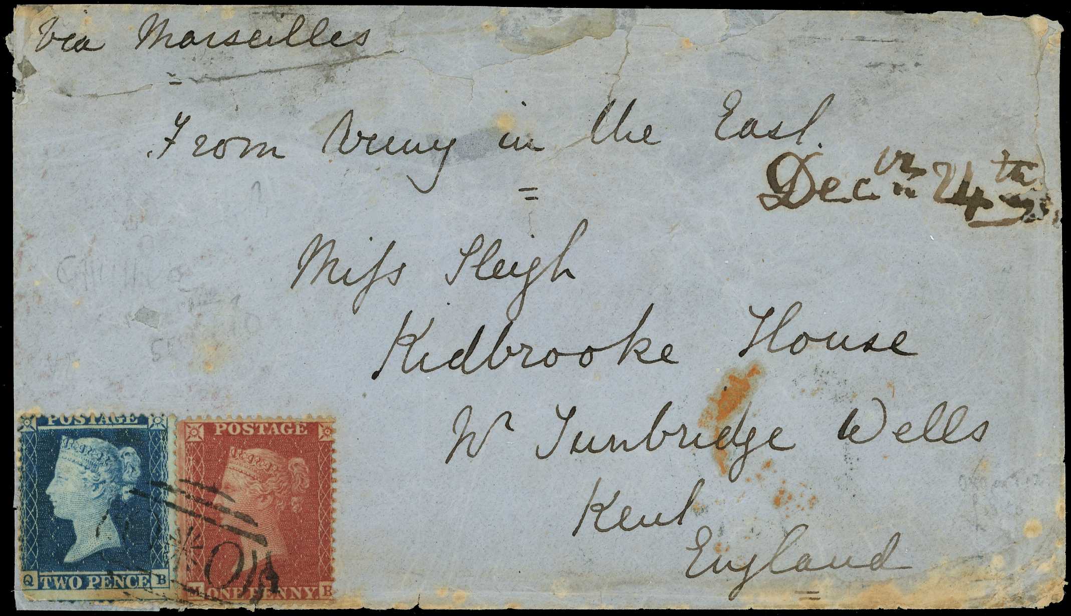 GB USED ABROAD: POSTAL HISTORY: CRIMEAN WAR;...