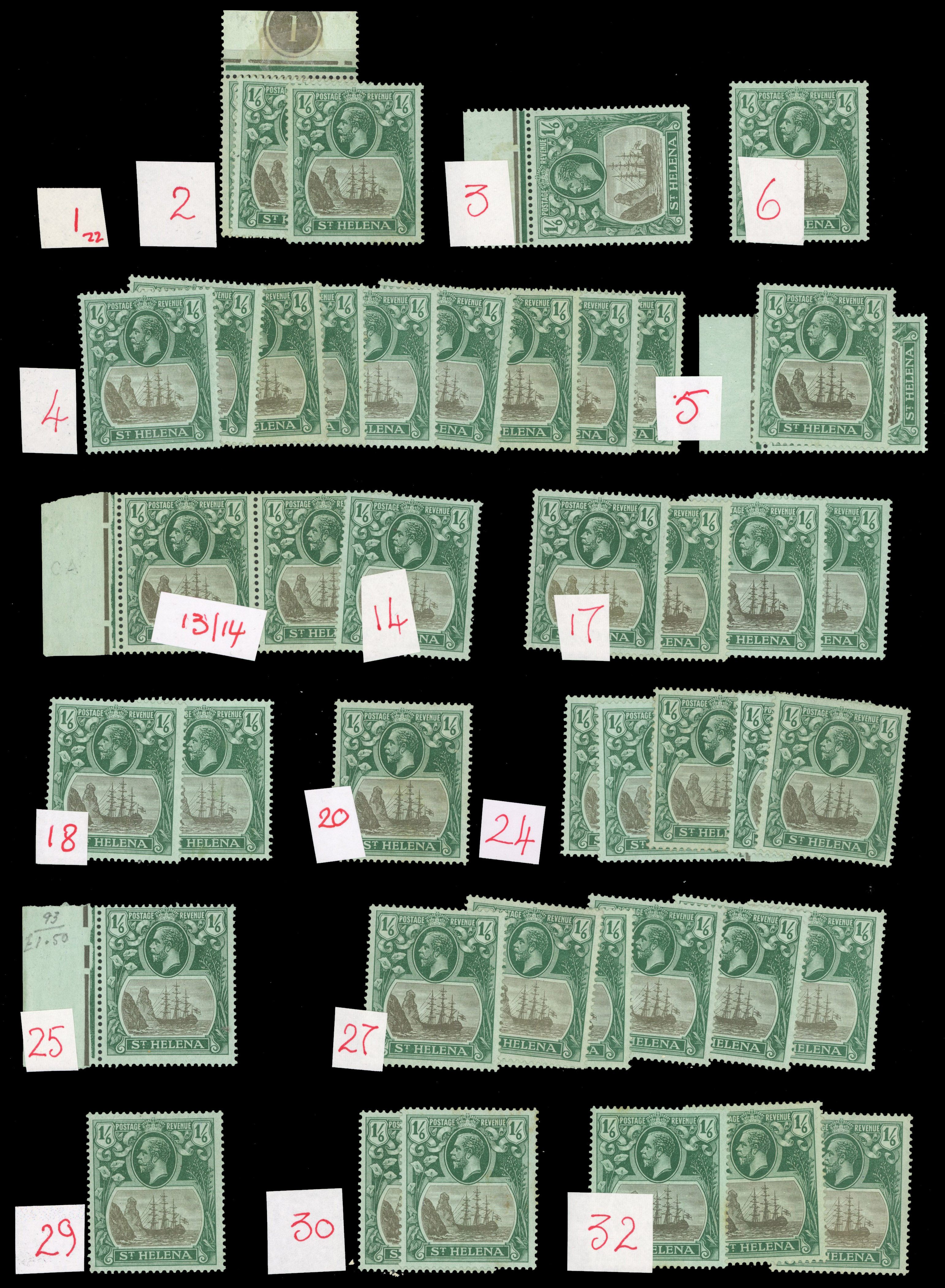 St Helena SG 93 study mint