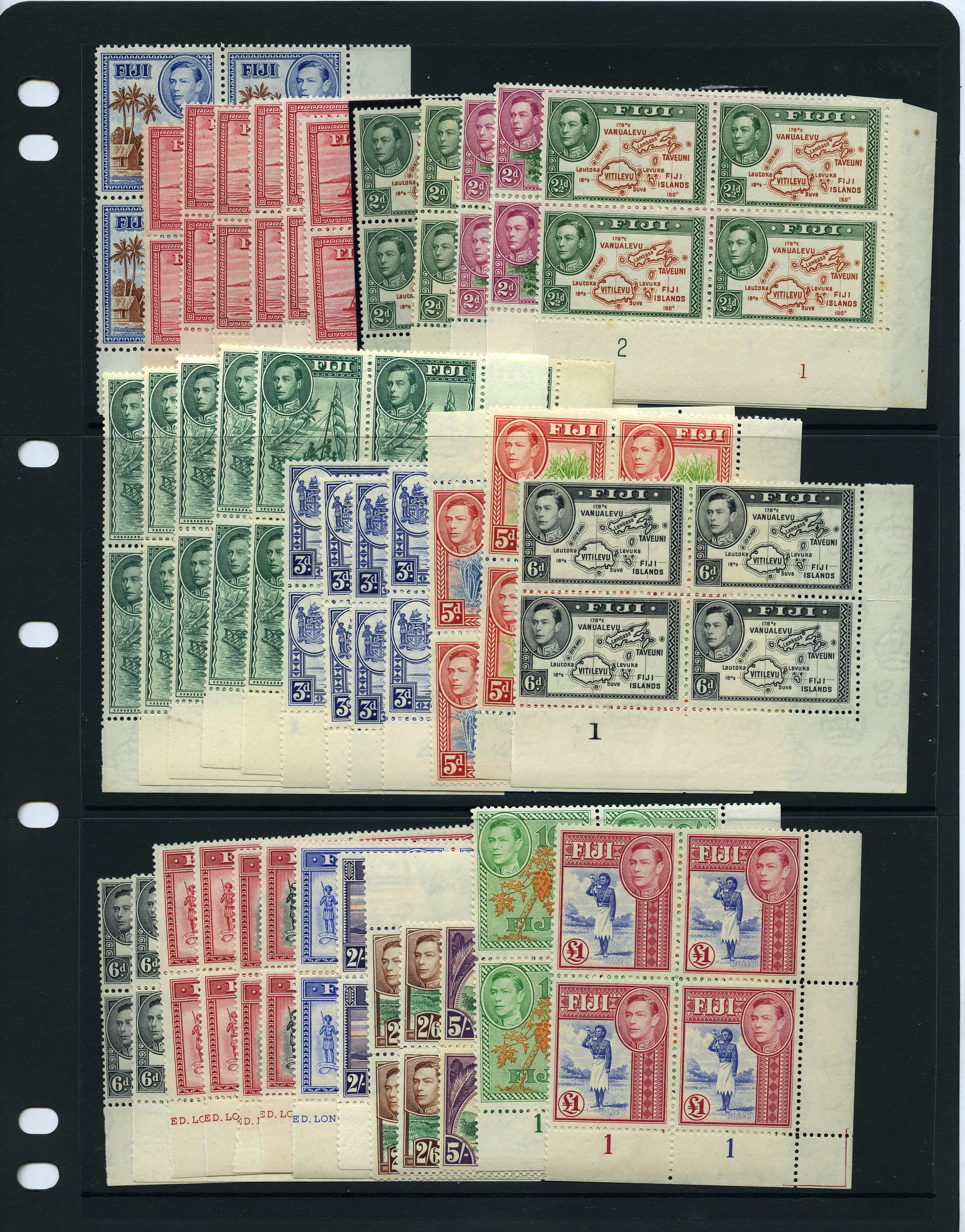 1938-55 set blocks, mint, far from complete...