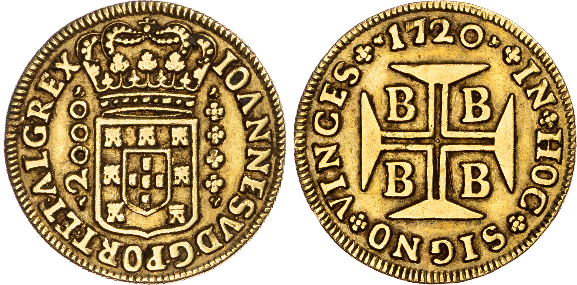 Brazil, João V (1706-1750), gold 2000 Reis