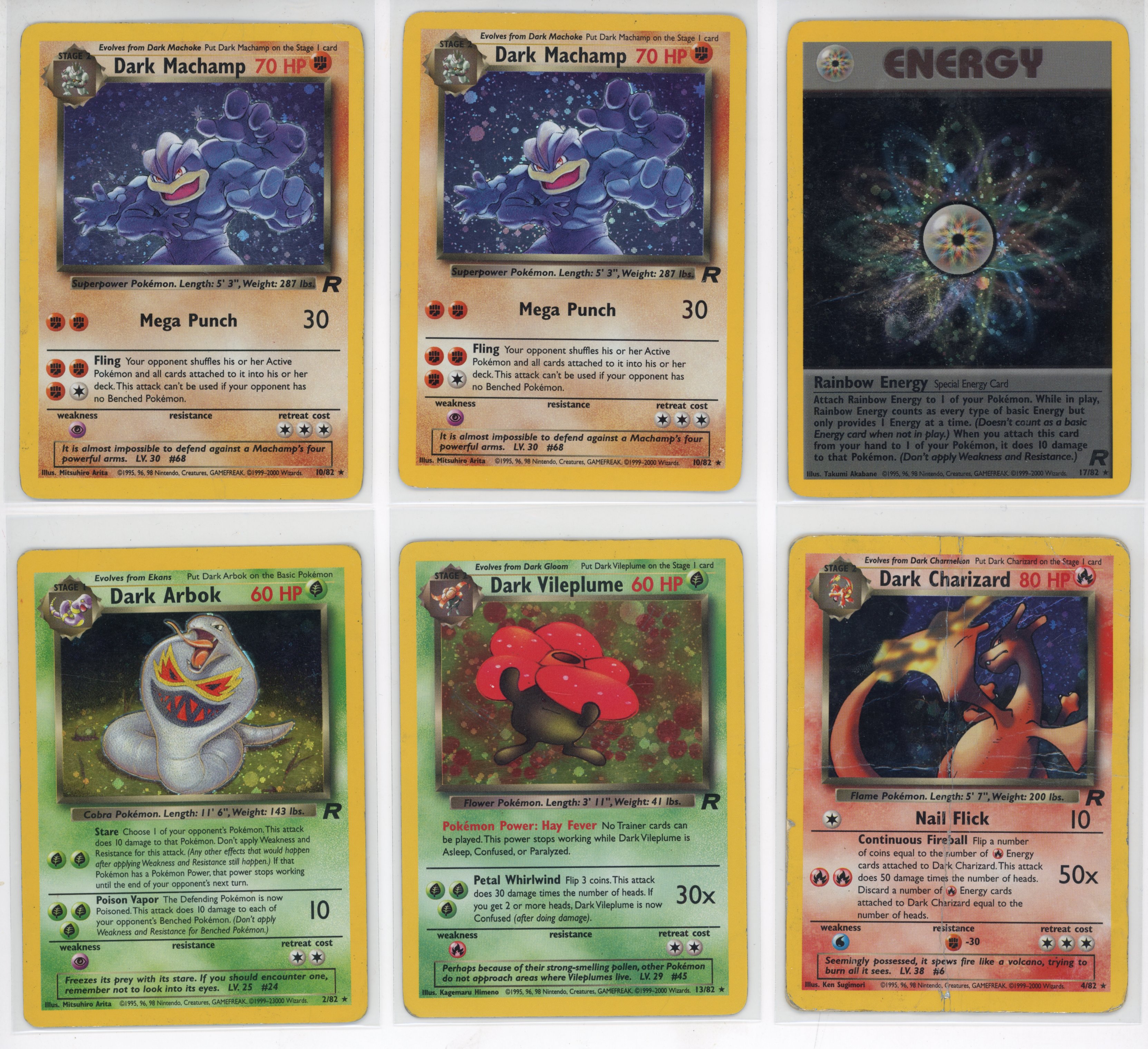 Partially Complete Team Rocket Set (2000) - Inc. X6 Holos