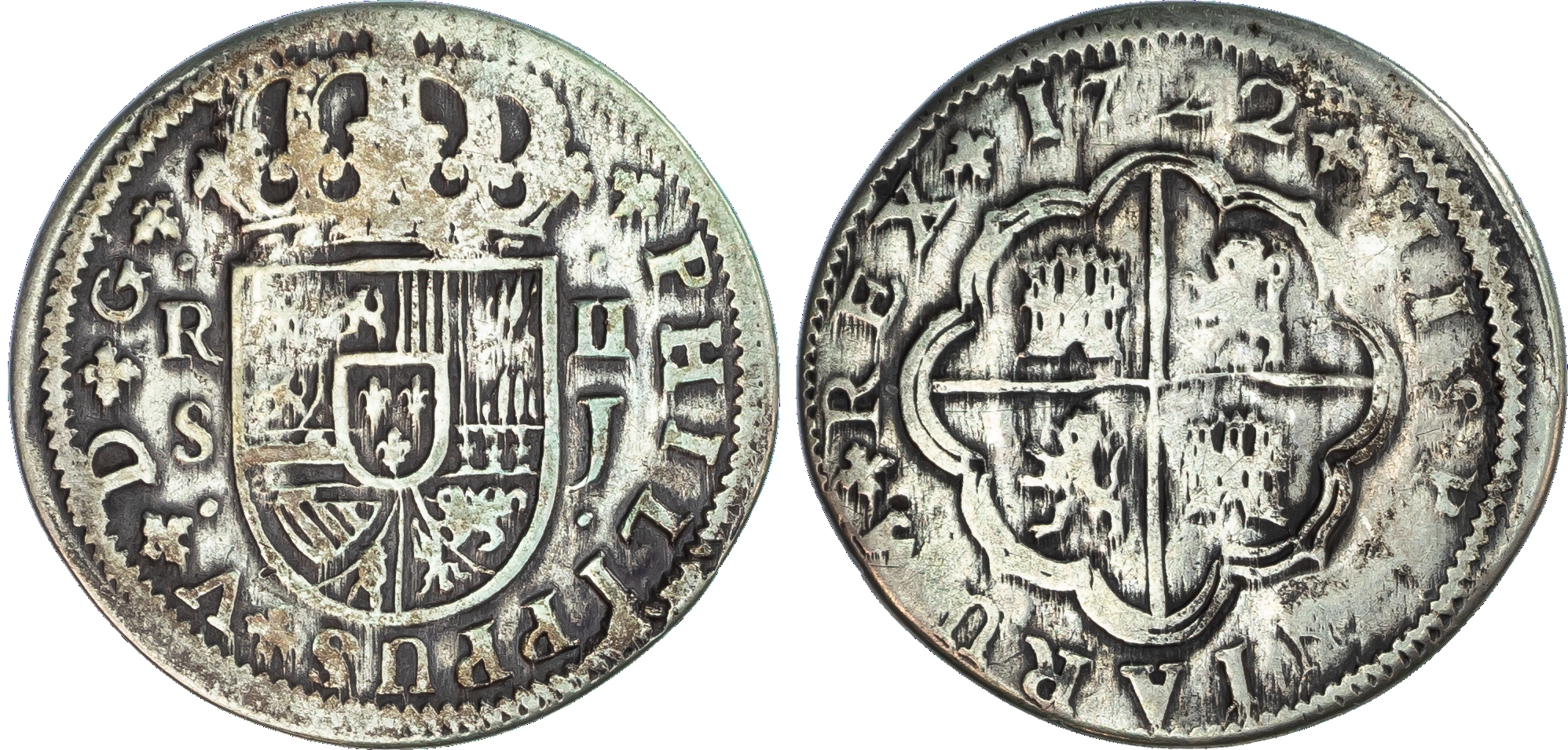 Spain and Portugal, minor silver denominations (5).