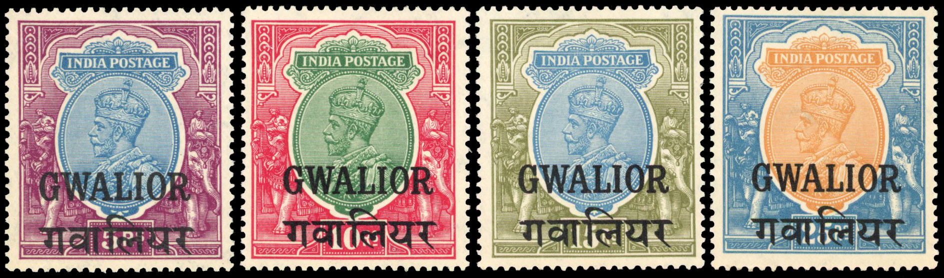 ICS Gwalior SG 98-101 mint
