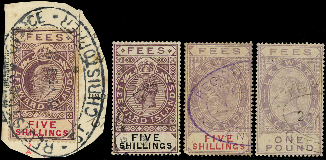 Leeward Islands revenue collection on Stock Sheets 