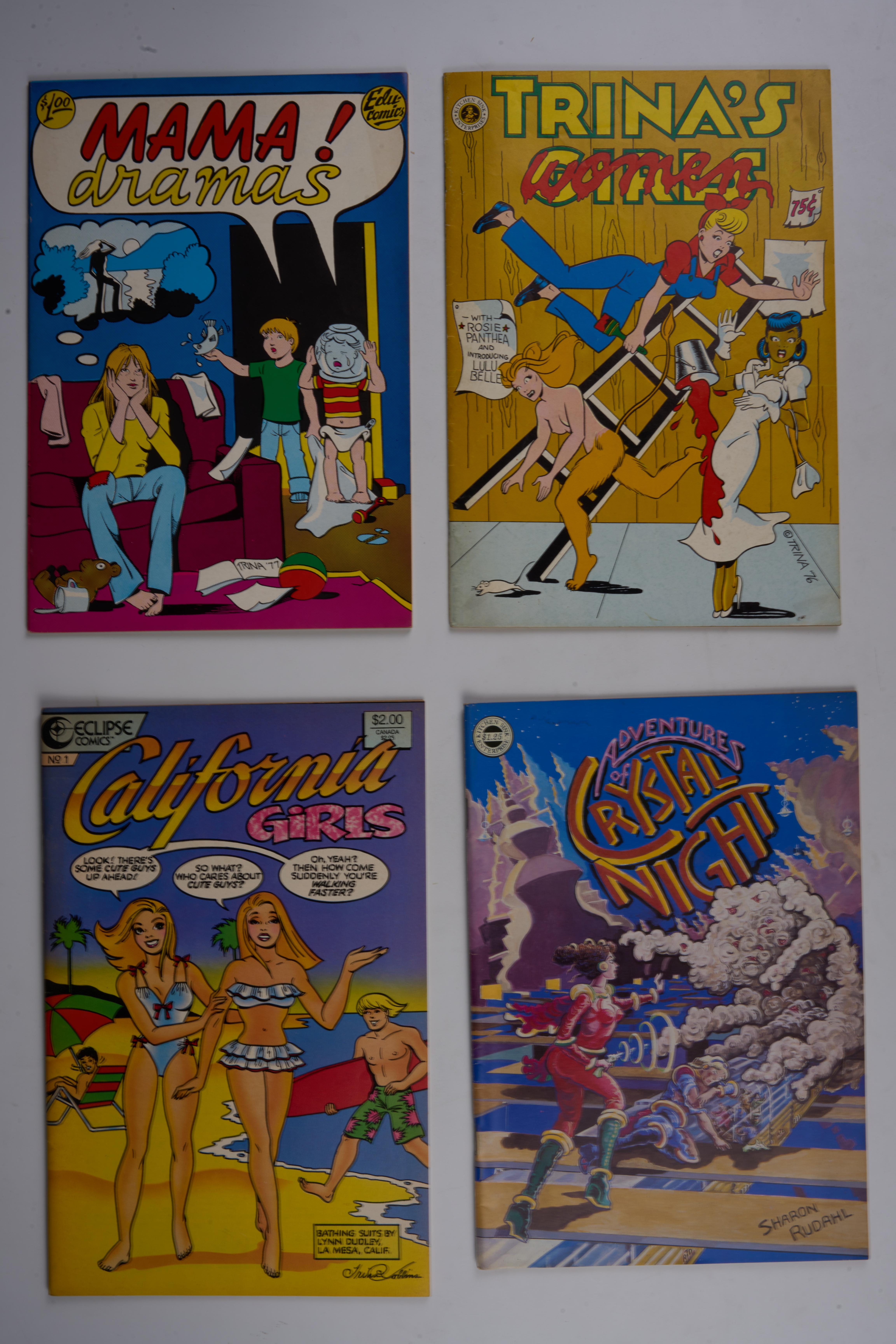 Women of Underground Comics: Trina Robbins, Aline Kominsky & More (Kitchen Sink/Edu/Eclipse & More, 1972-87) Bundle of 18