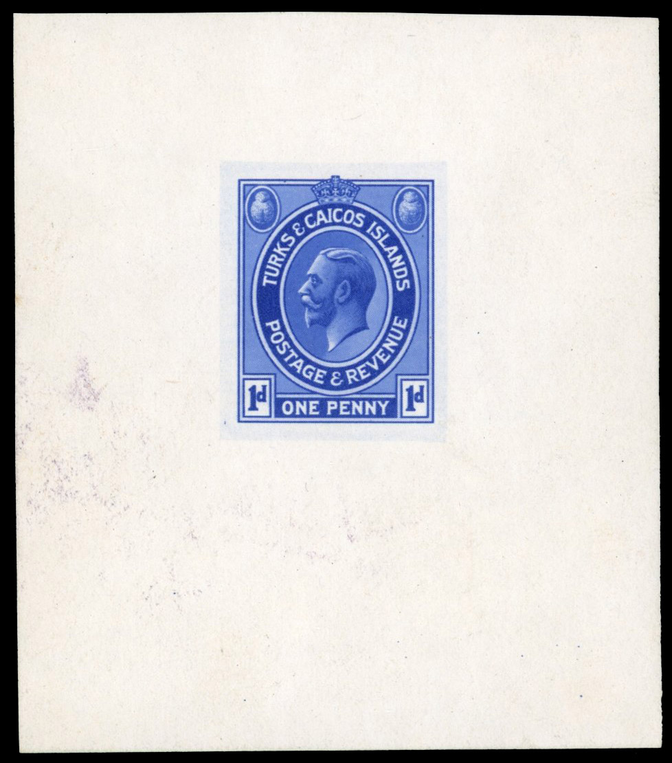 Turks & Caicos Is SG 177 1927 Harrisons photogravure essay