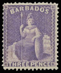 1875-81 3d mauve-lilac, wmk CC, perf 14, brilliant...