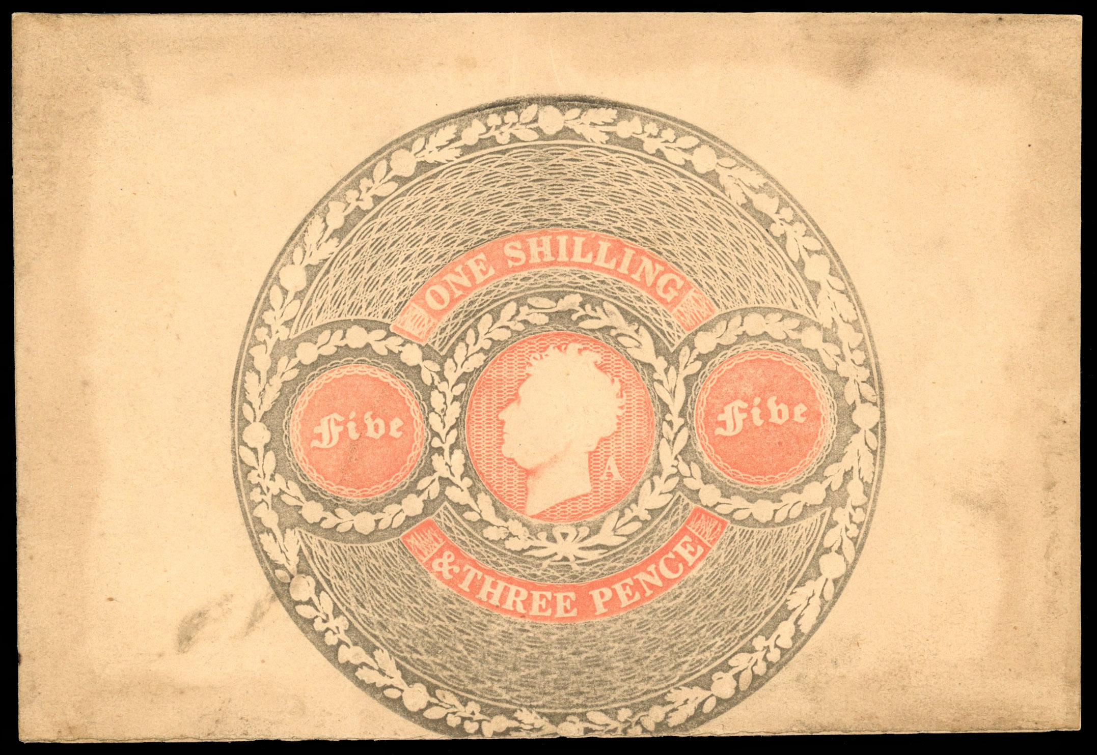 GB 1830 Congreve Die Proof of Banknote Duty 1s3d Duty Stamp Die A