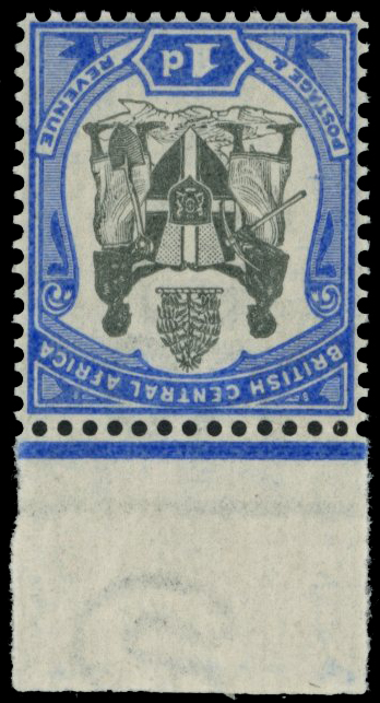1897 1d blue and ultramarine, top...